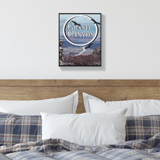 Grand Canyon Poster Canvas Afdruk (Insitu (Slaapkamer))