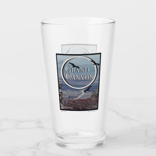 Grand Canyon Poster Glas (Achterkant)