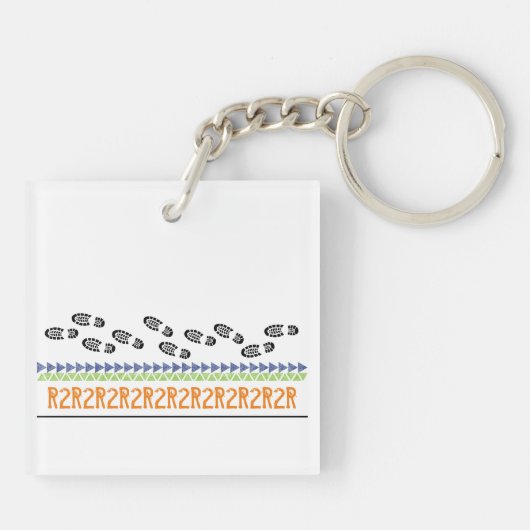 Grand Canyon R2R ADVENTURE Hiking Boots Footstep Sleutelhanger (Achterkant)