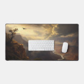 Grand Canyon Radiance: stijgende vogel- en goudglo Bureaumat (Keyboard & Muis)