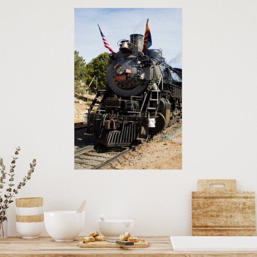 Grand Canyon Railway steam engine 4960 Poster (Keuken)
