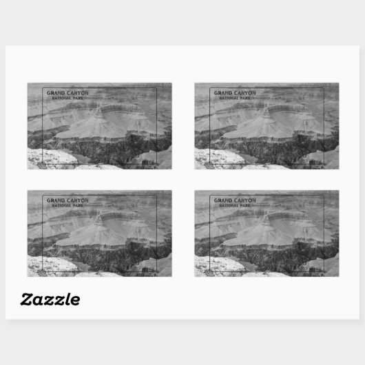 Grand Canyon Rechthoekige Sticker (Vel)