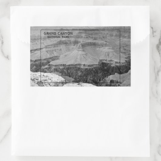 Grand Canyon Rechthoekige Sticker (Tas)