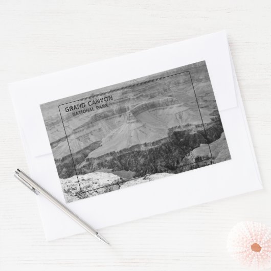 Grand Canyon Rechthoekige Sticker (Envelop)