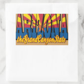 Grand Canyon Rechthoekige Sticker (Tas)