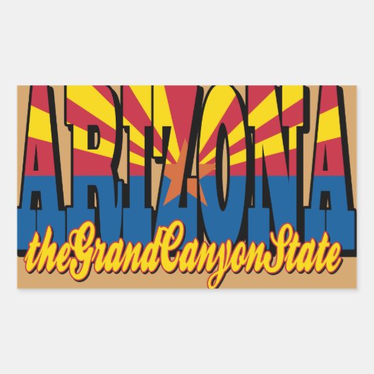 Grand Canyon Rechthoekige Sticker (Voorkant)
