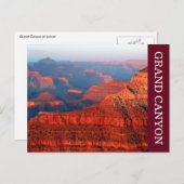 grand canyon red briefkaart (Voorkant / Achterkant)