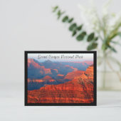 grand canyon red np briefkaart (Staand voorkant)