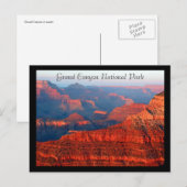 grand canyon red np briefkaart (Voorkant / Achterkant)