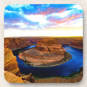 Grand Canyon Red Rocks en Blue Water Beauful Bier Onderzetter