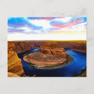 Grand Canyon Red Rocks en Blue Water Beauful Briefkaart