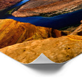 Grand Canyon Red Rocks en Blue Water Beauful Poster (Hoek)