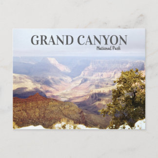 Grand Canyon Retro Reis Schilderachtig woestijn Briefkaart