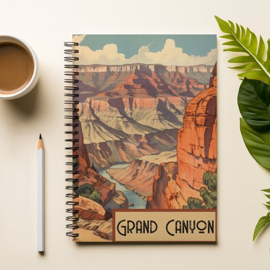 Grand Canyon Retro Reisbriefpapier Planner
