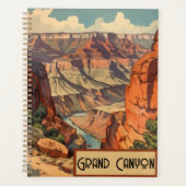 Grand Canyon Retro Reisbriefpapier Planner (Voorkant)