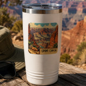 Grand Canyon Retro Reisontwerp Vierkante Sticker