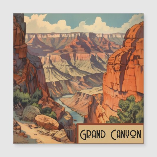 Grand Canyon Retro Travel Design (Voorkant)