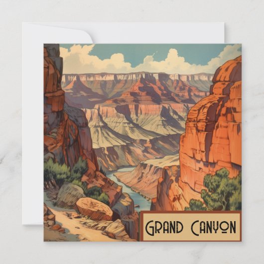 Grand Canyon Retro Travel Design (Voorkant)