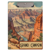 Grand Canyon Retro Travel Design Klembord (Voorkant)
