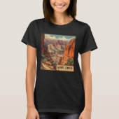 Grand Canyon Retro Travel Design T-shirt (Voorkant)