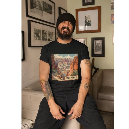 Grand Canyon Retro Travel Design T-shirt