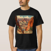 Grand Canyon Retro Travel Design T-shirt (Voorkant)
