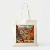 Grand Canyon Retro Travel Design Tote Bag (Voorkant)