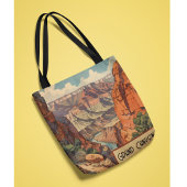 Grand Canyon Retro Travel Design Tote Bag