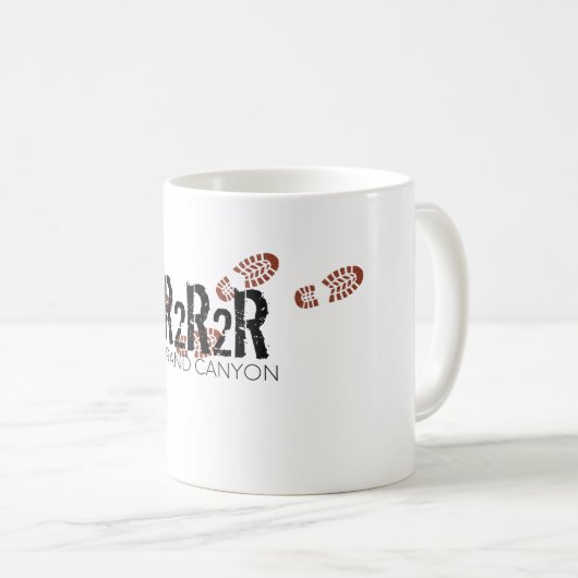 Grand Canyon Rim to Rim to Rim Coffee Mok (Voorkant rechts)