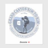 Grand Canyon Rim to Rim Trail (BG) Sticker (Vel)