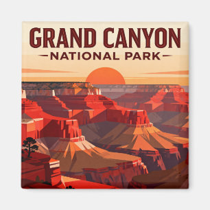 Grand Canyon Rim to Rim Wandelprestatie Magneet