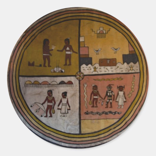 Grand Canyon Ronde Sticker (Voorkant)