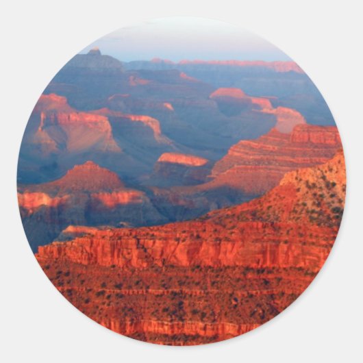 grand canyon ronde sticker (Voorkant)