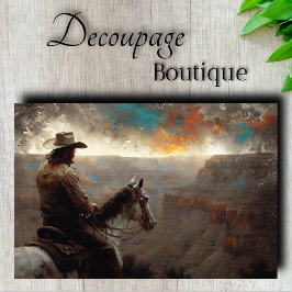 Grand Canyon Ruiter Decoupage Tissuepapier