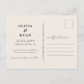 Grand Canyon Save the Date Briefkaart Bruiloft (Achterkant)