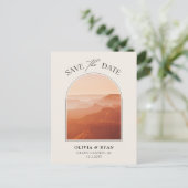 Grand Canyon Save the Date Briefkaart Bruiloft (Staand voorkant)