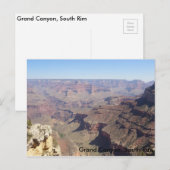 Grand Canyon, South Rim Arizona Post Card Briefkaart (Voorkant / Achterkant)