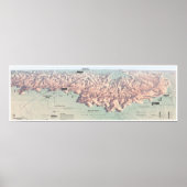 Grand Canyon South Rim map poster (Voorkant)