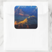 Grand Canyon South Rim Vierkante Sticker (Tas)