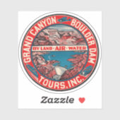 Grand Canyon  stijl reizen Sticker (Vel)