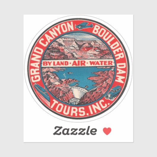 Grand Canyon  stijl reizen Sticker (Vel)
