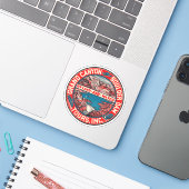Grand Canyon  stijl reizen Sticker (Laptop met iPhone)
