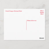 Grand Canyon Sunrise, Arizona, VS-Briefkaart Briefkaart (Achterkant)