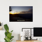Grand Canyon Sunset 1 Poster (Thuiskantoor)