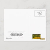 Grand Canyon Sunset Briefkaart (Achterkant)