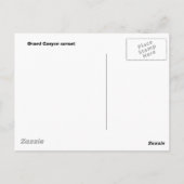 Grand-Canyon-sunset Briefkaart (Achterkant)