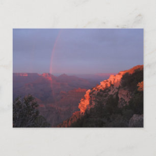 Grand Canyon Sunset Rainbow Briefkaart
