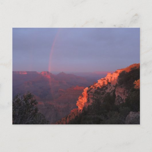 Grand Canyon Sunset Rainbow Briefkaart (Voorkant)