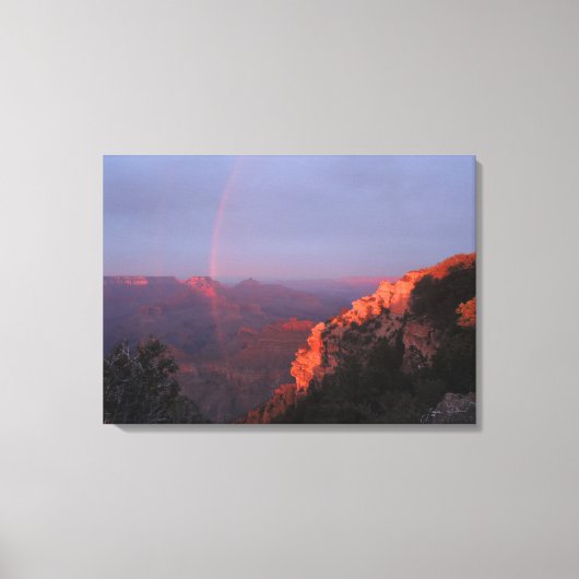 Grand Canyon Sunset Rainbow Wrapped Canvas (Voorkant)