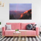 Grand Canyon Sunset Rainbow Wrapped Canvas Afdruk (Insitu (Woonkamer))